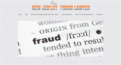 Desktop Screenshot of newjerseyfraudlawyer.com